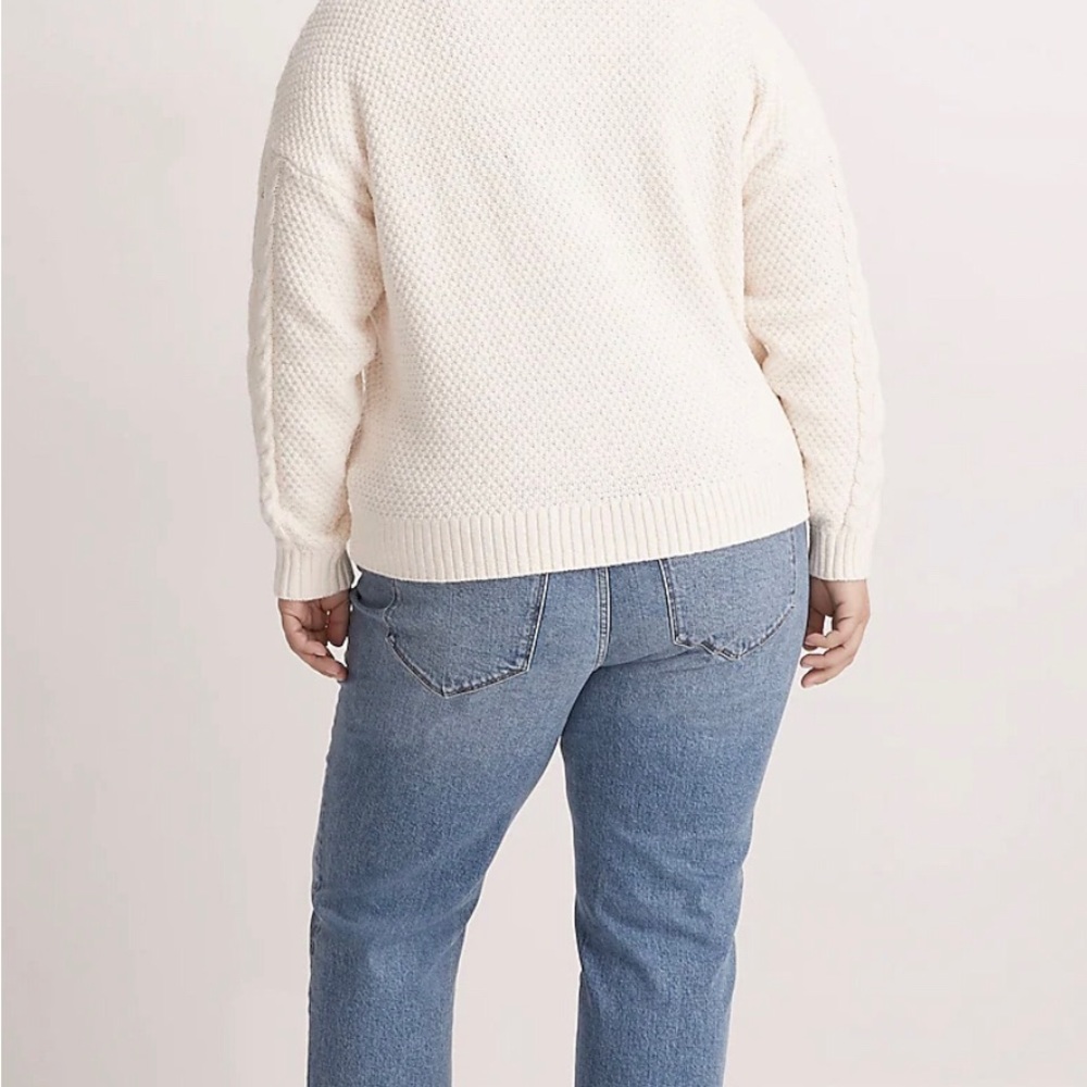 Madewell Cream Turtleneck Sweater - Picture 3 of 5